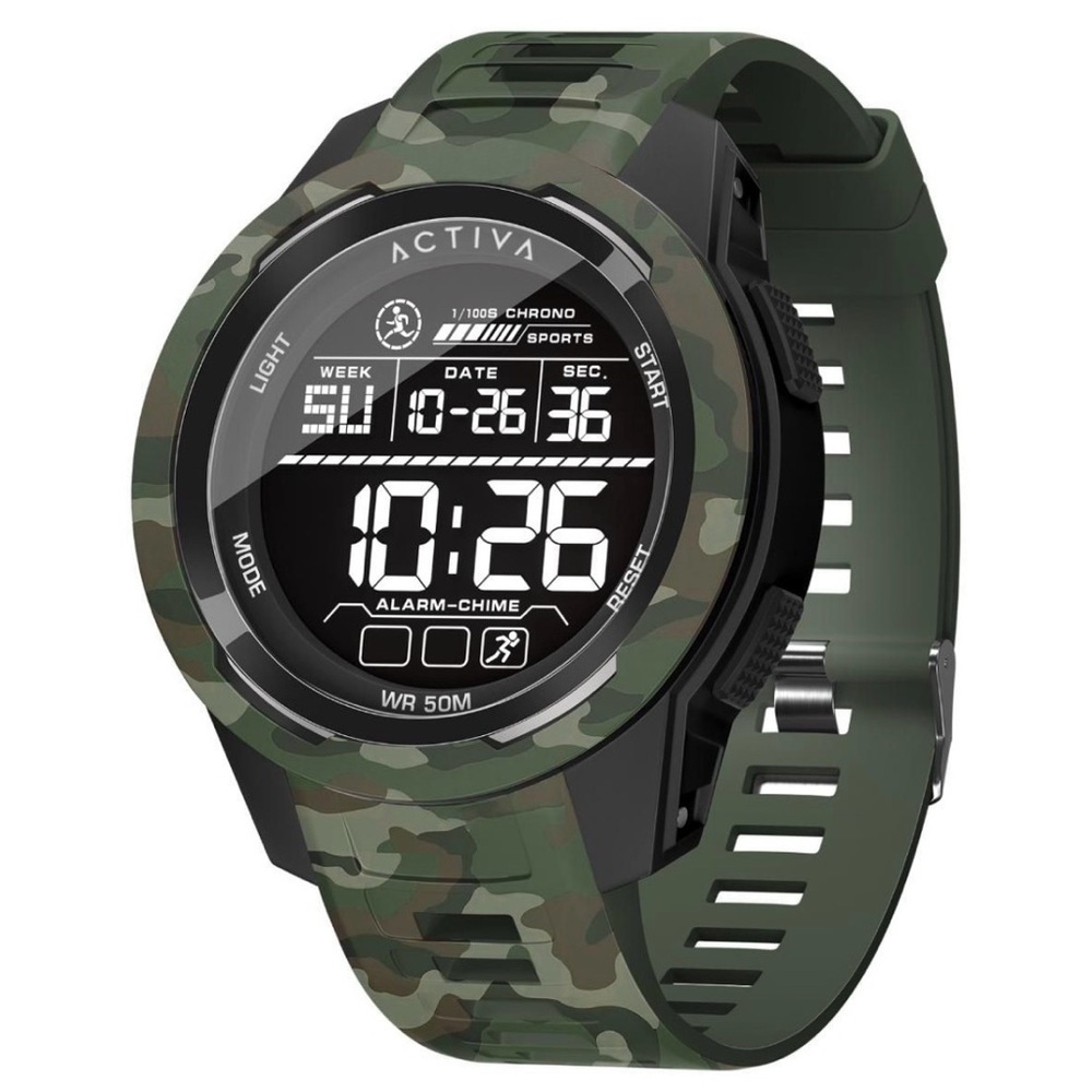 Activa X Terrain Invicta Digital Men's Watch - 45mm, Camouflage, Green